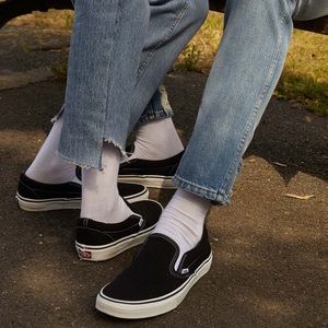 Black slip on vans